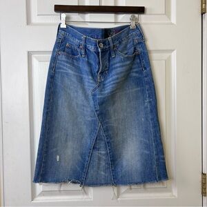 Y2K Gap 1969 Denim Skirt 100% Cotton Midi